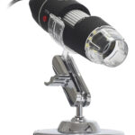 Microscópio Digital KNUP KP-8012: 1000x Zoom, 8 LEDs, USB 2.0
