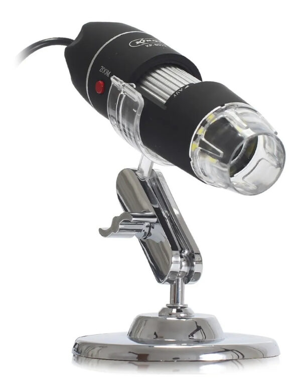 Microscópio Digital KNUP KP-8012: 1000x Zoom, 8 LEDs, USB 2.0