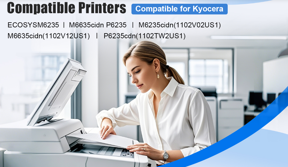 kit 4 toner TK5282K TK5282C TK5282M TK5282Y (1BK + 1C + 1M + 1Y) para Kyocera M6635cidn e outros - Imagem 2