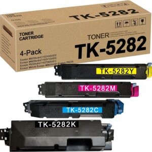 kit 4 toner TK5282K TK5282C TK5282M TK5282Y (1BK + 1C + 1M + 1Y) para Kyocera M6635cidn e outros
